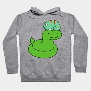 Snake and Little Chameleon Hoodie